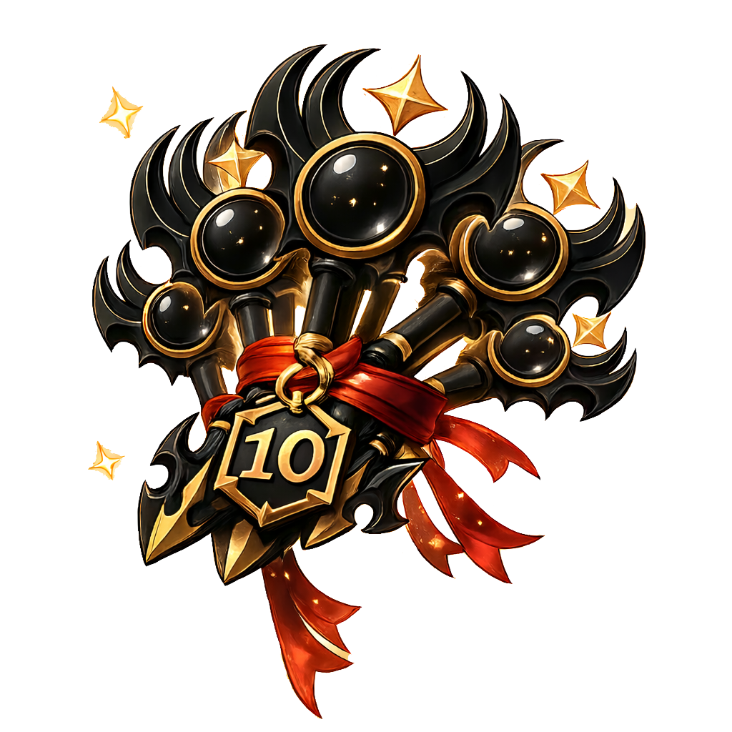 x10 clé Noctali + 1 offerte